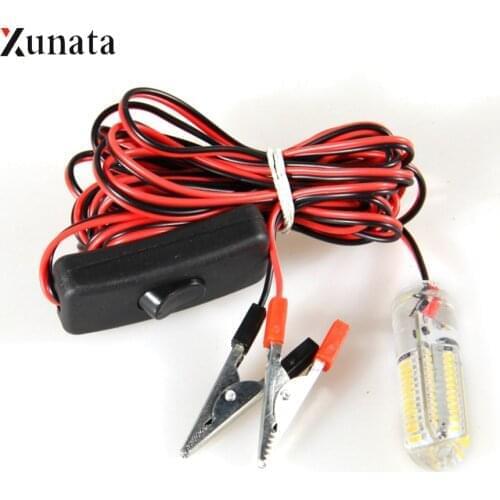 XUNATA 12V 5W Fishing Light 48/96 LEDs 2835 Underwater Fish Attract Night Lamp Fish Finder Lamp Prawns Squid Krill for Carp Fish