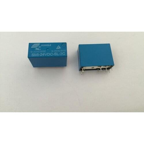 1PCS SMI-24VDC-SL-2C DC 24V 5A 250V 8PIN Power Relay