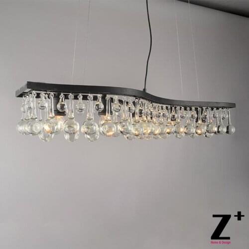 Replica item American Style S shape Wave Classical Tear Drop Crystal Round Chandelier Lustre Free shipping