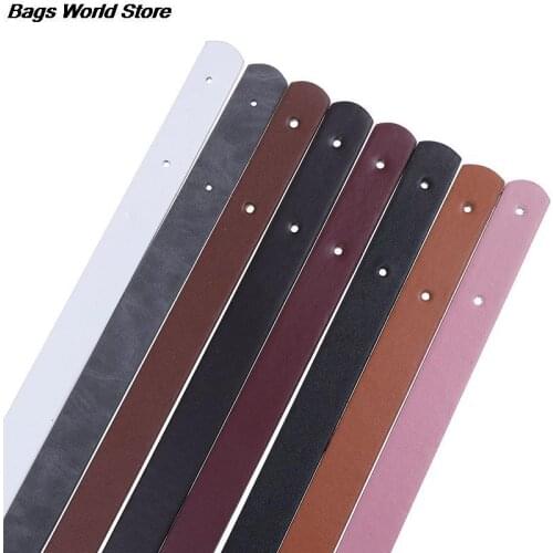 2Pcs Detachable PU Leather Handle Handbag Band Handle Strap Band With Rivet Bag Belt WOMEN Shoulder Bag Replacement Accessories