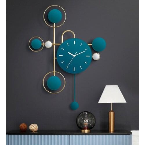 Unique Creative Large Wall Clock Sticker Nordic Living Room Silent Wall Clock Modern Design Art Home Decor ZM22609