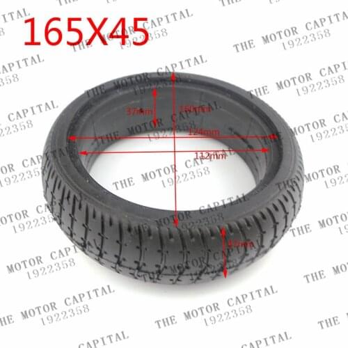 High performance 6.5 inch 165x45 Solid Tire for 6.5" Hoverboard Self Balancing Electric Scooter