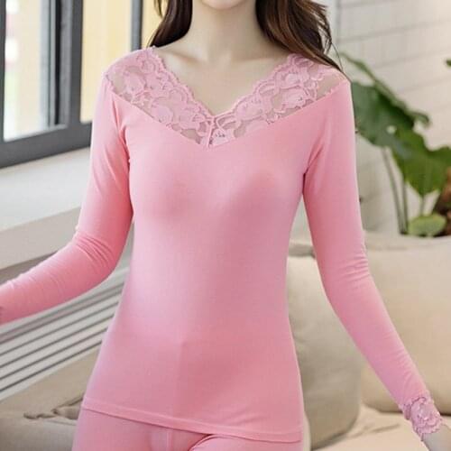 2021 New Winter Thermal Underwear Suit Plus Size Thermal Long Johns Autumn Long Johns Solid Warm Women Thermal Pajamas ouc1100