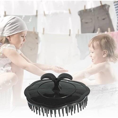 1PC Spa Massage Hair Brush Silicone Spa Shampoo Brush Shower Bath Comb Hairbrush Props Soft Styling Tool