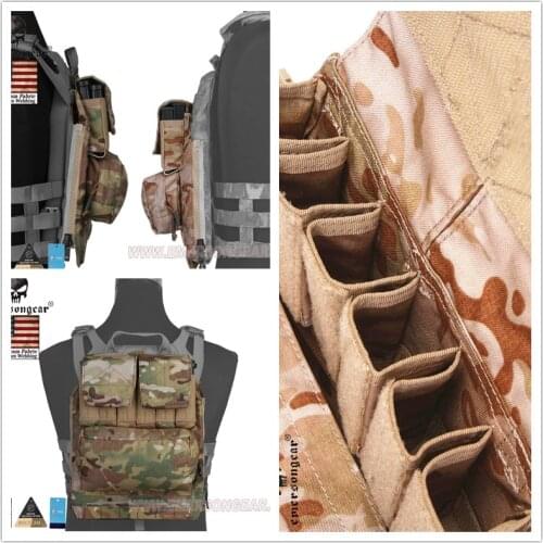 2017 Emersong Back Pack Zip on Panel FOR AVS JPC2.0 CPC Hunting Airsoft Paintball Combat Gear Multicam Black Coyote Brown