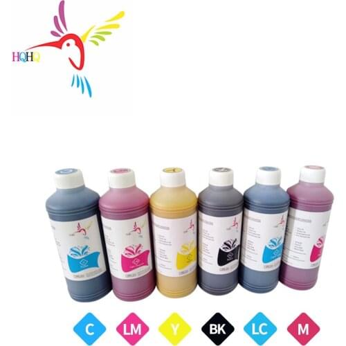 500ML 6Colors High Quality Solvent Ink for 1390 Printhead Solvent Ink Compatible for Epson Printer and Changed Models