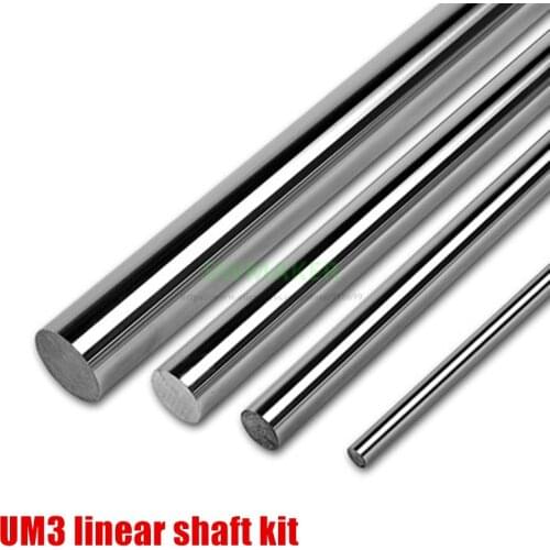 8pcs/set Ultimaker3 UM3 Smooth rods 6mm 8mm 12mm Linear Shaft kit for Ultimaker 3 3D printer spare parts