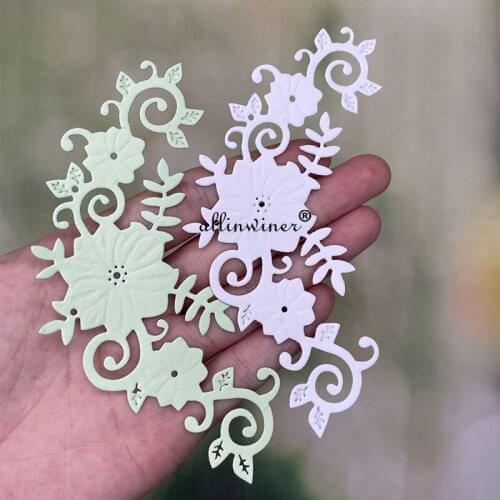 Flower corner decoration Metal Cutting Dies Stencils Die Cut for DIY Scrapbooking Album Paper Card Embossing