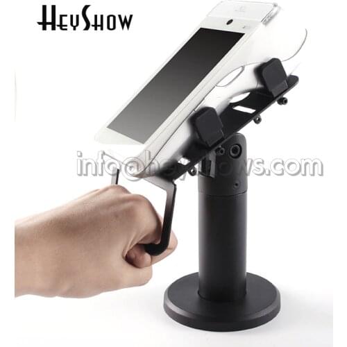 360 Degree POS Machine Display Stand Cashier Credit Card Machine Stand Adjustable Claws Black Flexible Security POS Holder