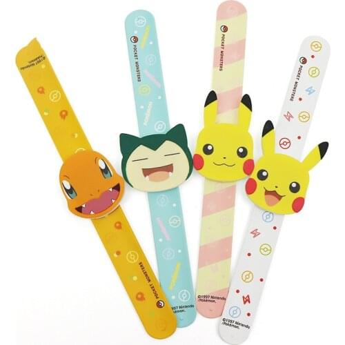 Pokemon Pikachu Charmander Electronic Watch Anime Cartoon LED Digital Electronic Waterproof Boys and Girls Toy Doll Gift Clock