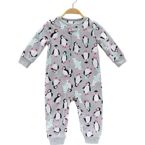 Newborn baby clothes boys romper christmas costume winter baby girls clothes fleece warm infant overall toddler jumpsuit bebe