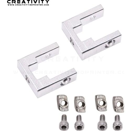 Creativity 1pc 2020 2040 profile Aluminum Fixing Block MGN12 linear guide block for BLV Ender-3 printer parts