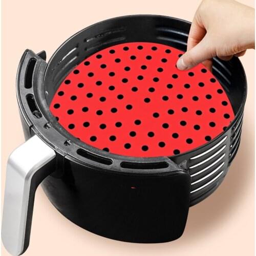 Reusable Round Air Fryer Silicone Accessories Air Fryer Non-stick Durable Pad Scale Place Mat Kitchenware