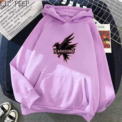 Hot sell Karasuno logo Printing Women/Men Hoodies Autumn Sweatshirt Pullovers cartoon clothes casual fashion anime tops