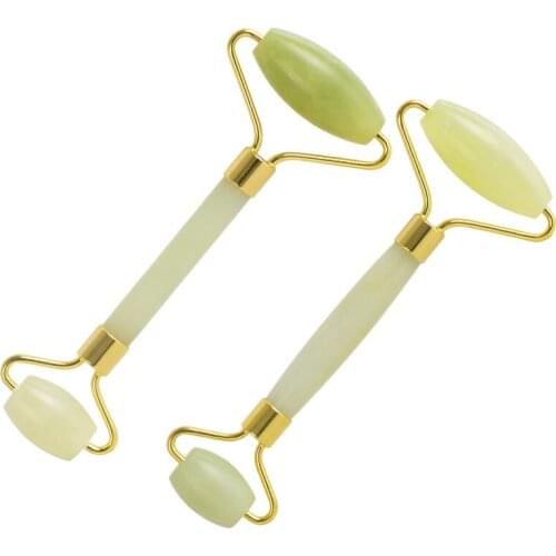 Facial Roller Set Guasha Massage Tool Natural Stone XiuYan Jade Rollers Slimming Anti Wrinkle Cellulite Health Care Massager