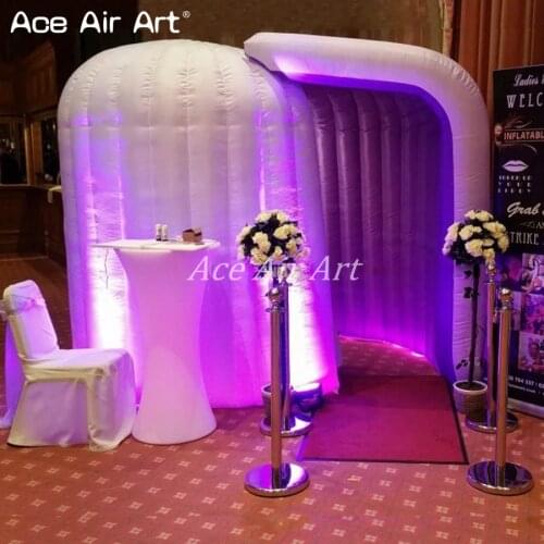 Can add you logo cool clap inflatable dome photo booth enclosure tent for party decoration rental