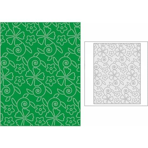 New 2021 Cute Cherry Blossoms Panel Metal Cutting Dies for DIY Scrapbooking and Card Making Background Embossing Craft No Stamps