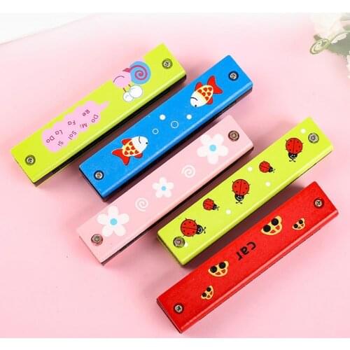 Adorable Musical Instructment Harmonica Recreational Convenient Educational Sixteen Holes Musical Instrument Toys for Gift 2021