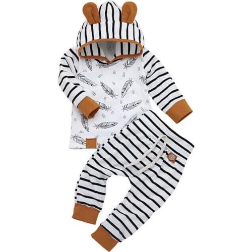 Newborn Infant Baby Boy Girls Stripes Playsuit Romper Jumpsuit Outfit Clothes
