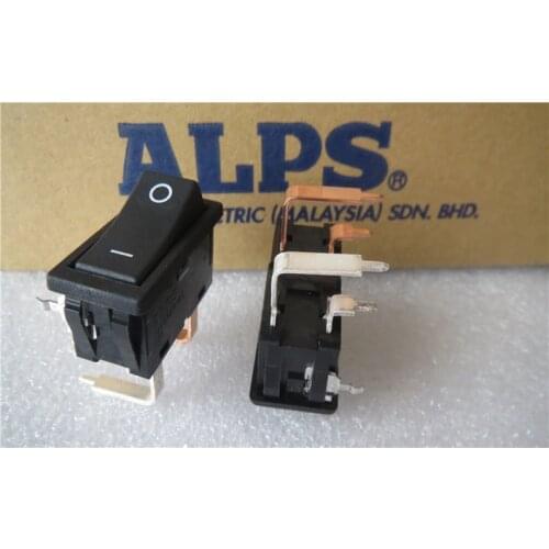 Original New 100% 4LP5 rocker sewing machine power switch 4pin 2gear bent foot pushbutton switch 16A