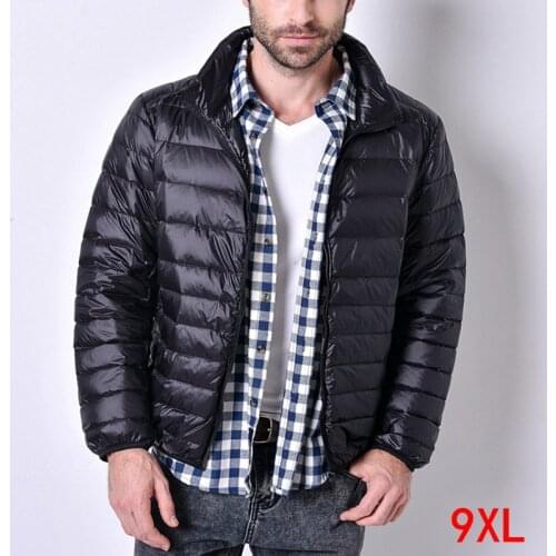 Autumn and winter large size jacket 5XL 6XL 7XL 8XL 9XL casual mens long-sleeved lapel cotton clothes loose zipper warm black j