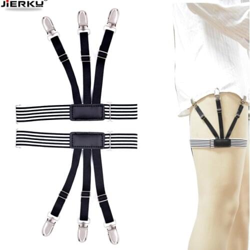 Fashion Shirt Garters Mans Shirt Stays Holder Leg Suspenders Shirt Braces Elastic Uniform Business strap Shirt Garters 1pair