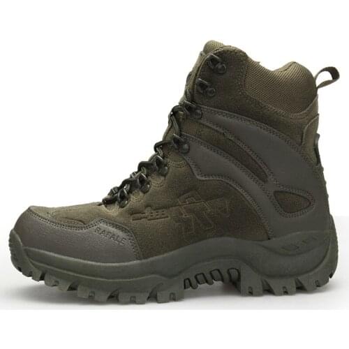 Pop Autumn Winter Snow Boots Size 39-46 Quality Military Desert boots Men Tactical Combat Ankle Boots Botas Work Safety Shoes