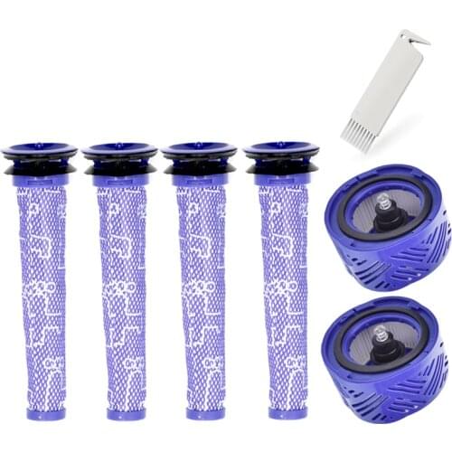 Pre-Filter Post-Filter HEPA Air Filter for Dyson V6 Absolute Cordless Stick Vacuum Cleaner. Replacement Part 965661-01 966741-01