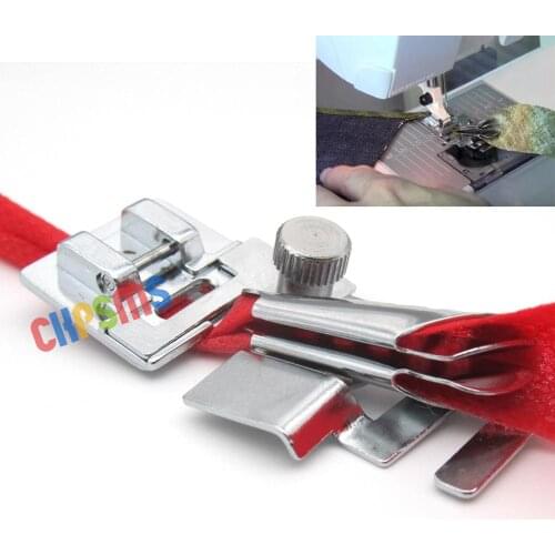 Snap on Adjustable Metal Bias Tape binder foot fit for Domestic Sewing Machines # CY-9907