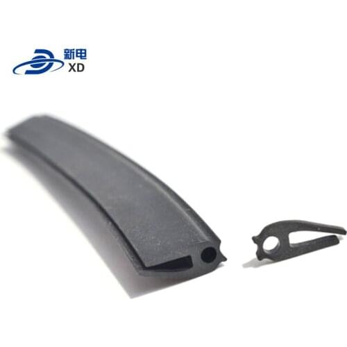 Rubber edging for sheet metal door bottom rubberl strip