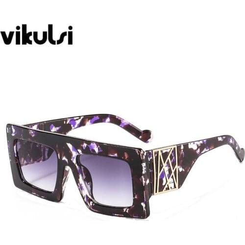 Oversize Gradient Sunglasses Retro Womens Luxury Designer Square Purple Sun Glasses Mens Big Shades Vintage Sunglasses uv400