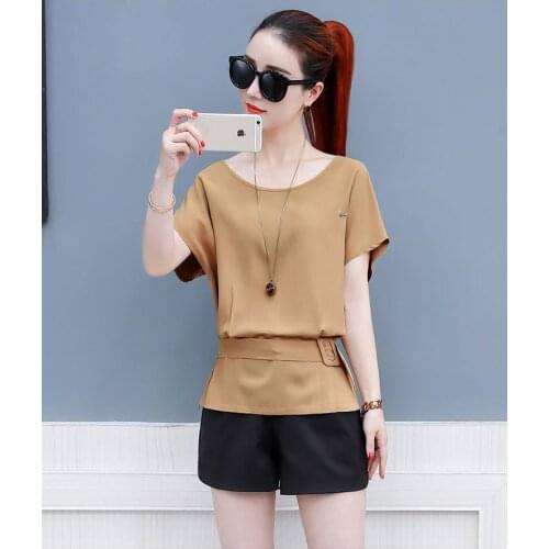 Tops T Shirt Women Short Red Sleeve Tshirt Women Lady