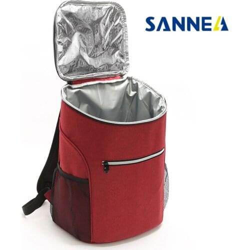 SANNE 20L Thicken Waterproof Cooler Bag Thermal Insulated Ice Bag Fresh Keeping Backpack Style Thermal Bag Insulation Ice Pack