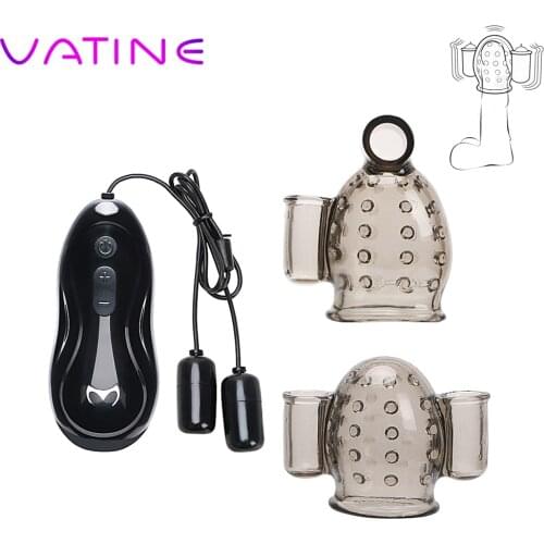VATINE Massager Glans Trainer Erotic Sex Toy For Men Male Masturbator Penis Vibrators Delay Ejaculation