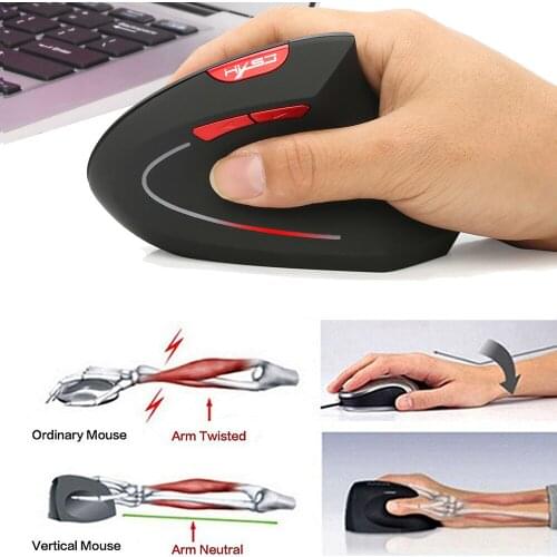 Bluetooth vertical mouse ergonomics 800/1600/2400DPI prevention mouse hand game office mice Pc notebook accessories