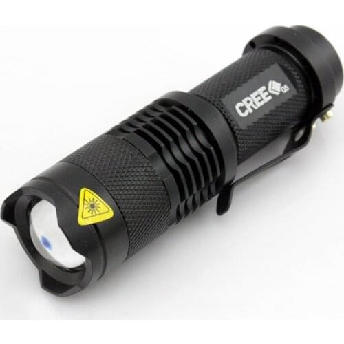 EDC Waterproof LED Flashlight High Power Mini Spot Lamp 3 Models Zoomable Outdoor Camping Equipment Torch Flash Light