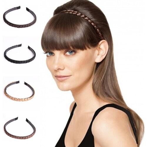 Q Korean Female Girls Fashion Hot Hair accessories Creative Headband Braids Hair Band Headwear Hair Wig Female Accessories