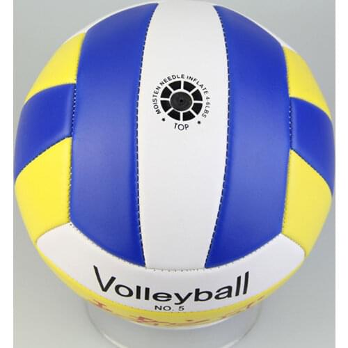 1pc Pro Student Volleyball PU Leather Match Training Ball Thickened Size 5