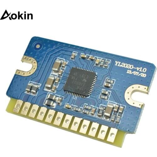 2*20W DC 12V 24V Mini Stereo Audio Amplifier Board YL2020 V1.0 Dual Channel Class D AMP Module 2x20W