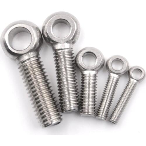 5PCS M5 M6 M8 M10 M12 Stainless Steel Eye Bolt Stud Articulated Anchor Bolt Fasterners High Quality