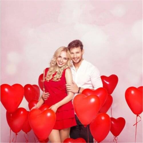 50pcs 10inch Red Love Heart Latex Balloons Wedding Decoration Helium Balloon Valentines Day Gifts Birthday Party Balloon Globos