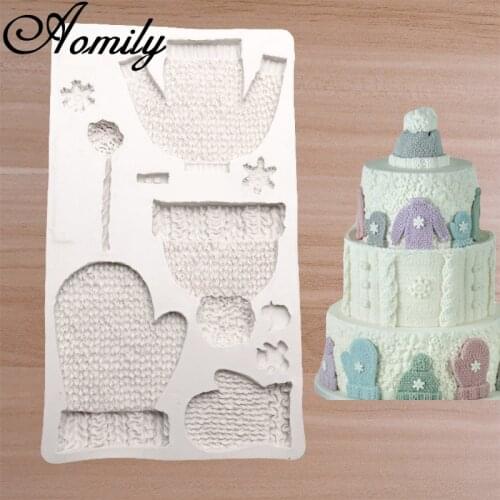 Amoliy Christmas Series 10 Holes Hat Cake Rim Silicone Mold Cake Decorating Tools Baking Mold Moldes De Silicona Para Reposteria