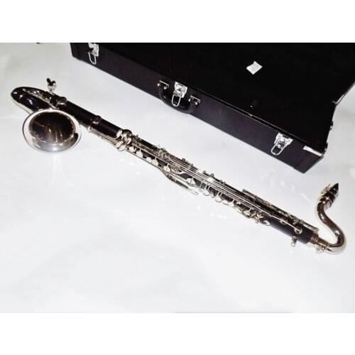Bb Bass Clarinet Batelite Body Nickel plated Bell with Case Reeds Clarinets Musical instruments