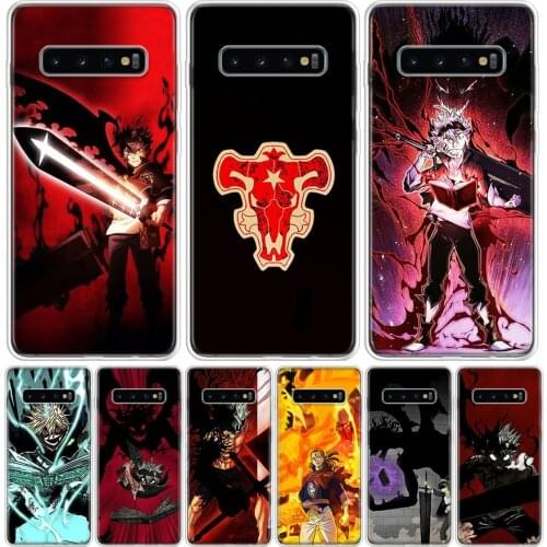 Manga Anime Black Clover Phone Case For Samsung Galaxy S10 S21 S20 FE Ultra Note 10 9 8 S9 S8 S7 Plus Lite Pro + J4 J6 Coque Cap