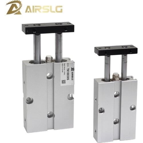 TN20x75s two rod cylinder TN double acting bore size 20mm stroke 10-200mm with magnet Air pneumatic Cylinder TN20X10S TDA20X30S
