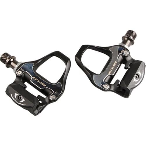 GUB RD2 Bicycle 700c Pedals Chrome Aluminum Alloy Steel MTB Mountain Road bike Bearing Pedals Bicycle Parts locking for shoes