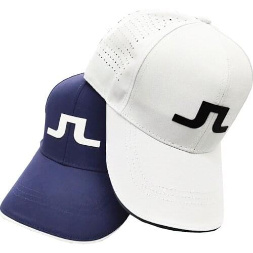 New High Quality Unisex Golf Hat Ins Red and White Sun Hat Embroidered Sports JL Golf Cap Free Shipping
