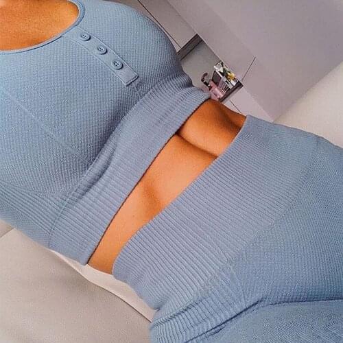 2 Piece Set Women Yoga Fitness Suit Bra+Shorts Solid Buttons Exercise Clothing for Femme Push Up Hips Tight Training Sports Wear