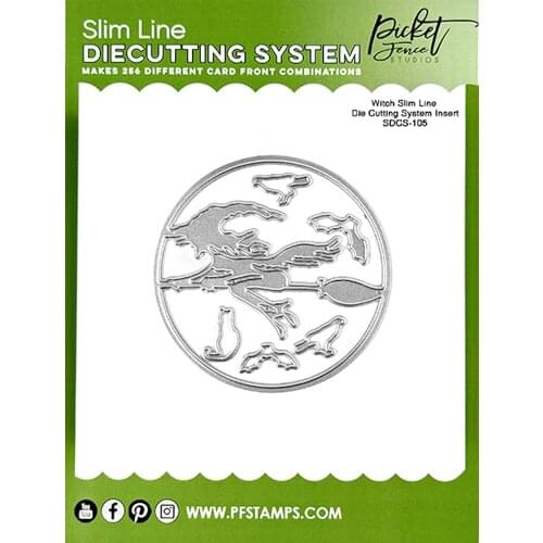 Metal cutting dies cut die witch slim line system insert card Scrapbook paper craft knife mould blade punch stencils