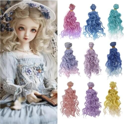 15cm Length Deep Curly Heat Resistance Hair Refires for BJD/Blyth/SD Dolls